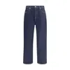 7for Wide Leg Jeans In Blue