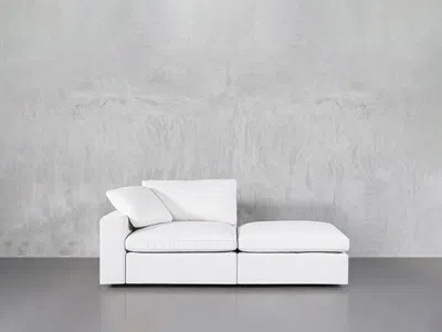 7th Avenue 2-seat Modular Lounger Loveseat In White
