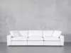 7th Avenue 3-seat Modular Sofa In Pure White