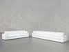 7th Avenue 4-3 Sofa Set In Pure White