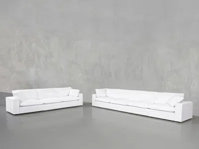 7th Avenue 4-3 Sofa Set In Pure White