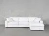 7th Avenue 4-seat Modular Chaise Sectional In Charcoal Black