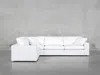 7th Avenue 4-seat Modular Corner Sectional In Pure White
