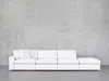 7TH AVENUE 4-SEAT MODULAR LOUNGER SOFA