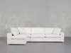 7th Avenue 4-seat Modular Open Corner Sectional - Natural White / Classic In Natural White