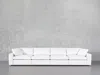 7th Avenue 4-seat Modular Sofa In Pure White