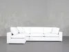 7th Avenue 4-seat Open Corner Sectional In Pure White