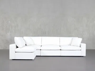 7th Avenue 4-seat Open Corner Sectional In White