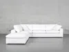 7th Avenue 5-seat Modular Corner Lounger Sectional In Natural White
