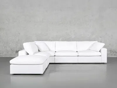 7th Avenue 5-seat Modular Corner Lounger Sectional In White