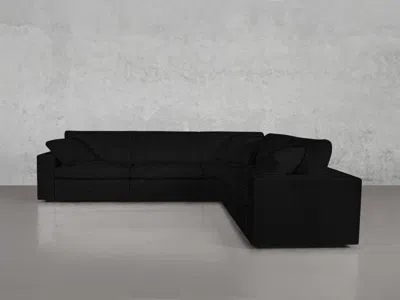7th Avenue 5-seat Modular Corner Right Sectional - Charcoal Black / Classic / Standard