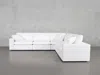 7th Avenue 5-seat Modular Corner Right Sectional - Pure White / Classic / Standard In White