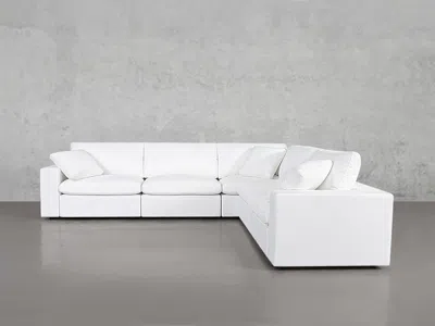 7th Avenue 5-seat Modular Corner Right Sectional - Pure White / Classic / Standard