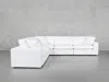 7th Avenue 5-seat Modular Corner Sectional In Charcoal Black
