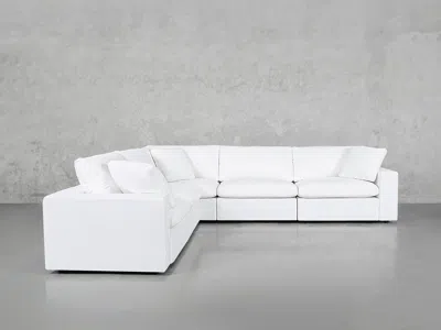 7th Avenue 5-seat Modular Corner Sectional In White