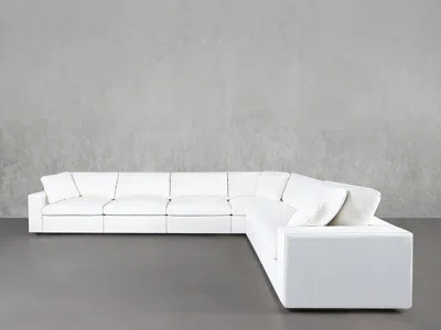 7th Avenue 6-seat Modular Corner Right Sectional - Pure White / Classic / Standard