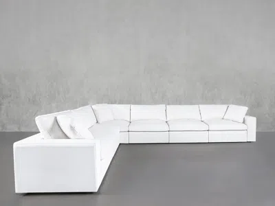 7th Avenue 6-seat Modular Corner Sectional In White