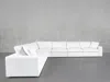 7th Avenue 6-seat Modular Corner Sectional In Pure White