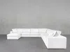 7th Avenue 7-seat Modular Chaise Corner Right Sectional - Pure White / Classic / Standard In White