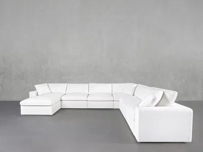 7th Avenue 7-seat Modular Chaise Corner Right Sectional - Pure White / Classic / Standard