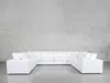 7th Avenue 8-seat Modular U-sectional In Charcoal Black