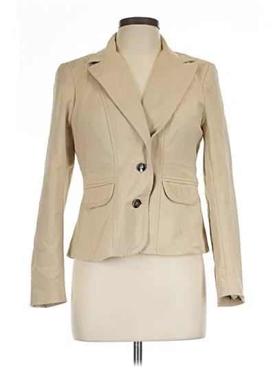 Pre-owned 7th Avenue Design Studio New York & Company Blazer Jacket In Tan