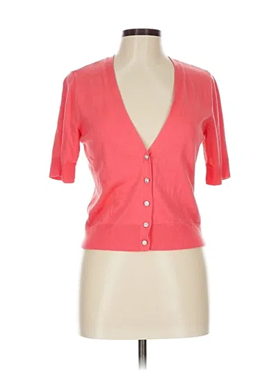 Pre-owned 7th Avenue Design Studio New York & Company Cardigan Sweater In Pink