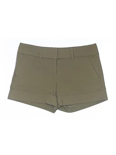 Pre-owned 7th Avenue Design Studio New York & Company Khaki Shorts In Green