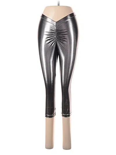 Pre-owned 7th Avenue Design Studio New York & Company Leggings In Silver