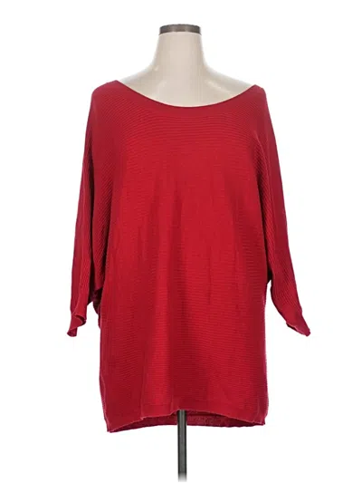 Pre-owned 7th Avenue Design Studio New York & Company Pullover Sweater In Red