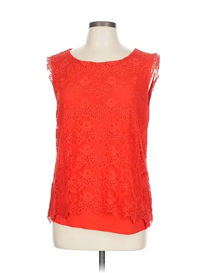 Pre-owned 7th Avenue Design Studio New York & Company Sleeveless Blouse In Red