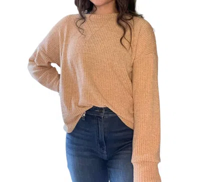 7th Ray Creamy And Dreamy Sweater In Tan In Brown