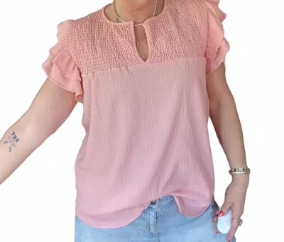 7th Ray Peachy Dreams Top In Pink
