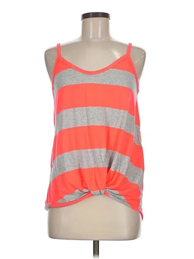 Pre-owned 7th Ray Tank Top Orange Halter Neckline Tops