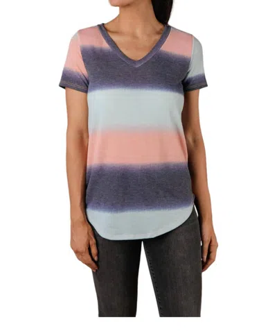 7th Ray V-neck Top Shirt In Purple