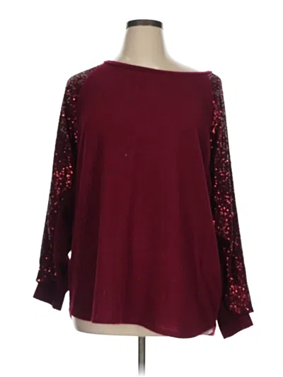 Pre-owned 7th Roy Pullover Sweater In Burgundy