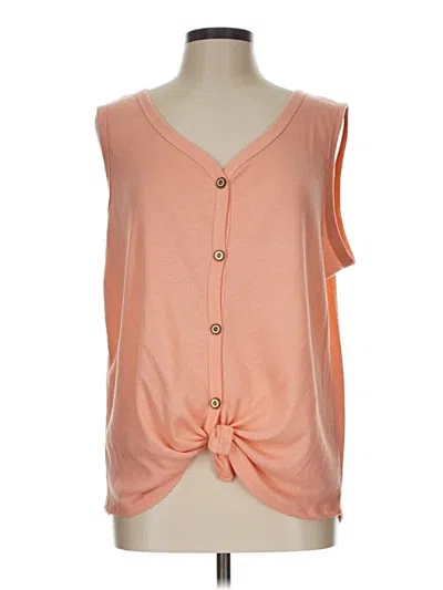 Pre-owned 7th Roy Sweater Vest In Orange
