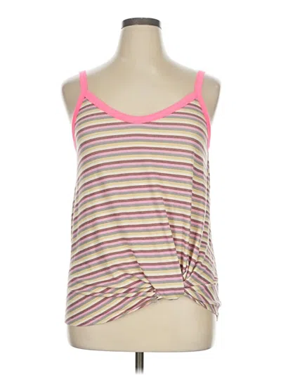 Pre-owned 7th Roy Tank Top Pink Strapless Neckline Tops