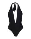 8 By Yoox Recycled Double Face One-piece Swimsuit Woman One-piece Swimsuit Black Size Xl Recycled Po In Black