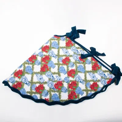 8 Oak Lane Block Cotton Tree Skirt In Blue