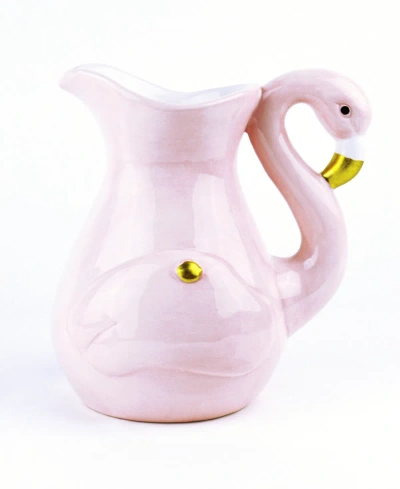 8 Oak Lane Ceramic Pitcher In Flamingo Pink