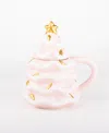 8 Oak Lane Ceramic Tree Lidded Mug In Pink