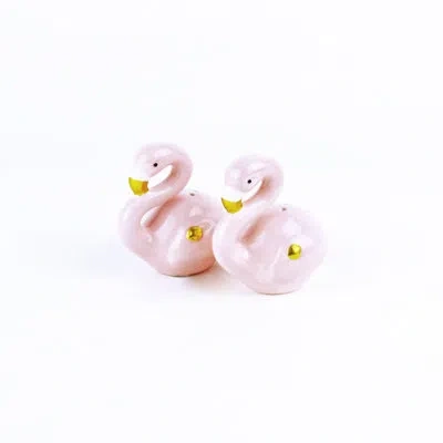 8 Oak Lane Flamingo Salt & Pepper Shaker In Pink