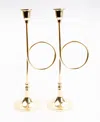 8 Oak Lane Large French Horn Candlesticks, Set Of 2 In Gold