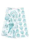 8 Oak Lane Parrot Paradise Set Of 2 Cotton Kitchel Towels