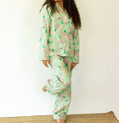 8 Oak Lane Pickleball Pajamas In Green