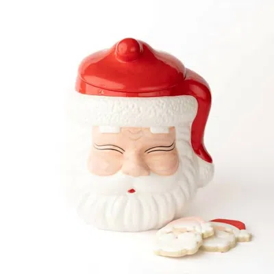 8 Oak Lane Santa Cookie Jar - Breakable In Red