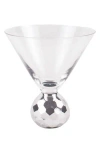 8 Oak Lane Silver Disco Set Of 4 Martini Glasses