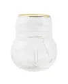 8 Oak Lane Snowman Holiday Drinking Glass In Clear