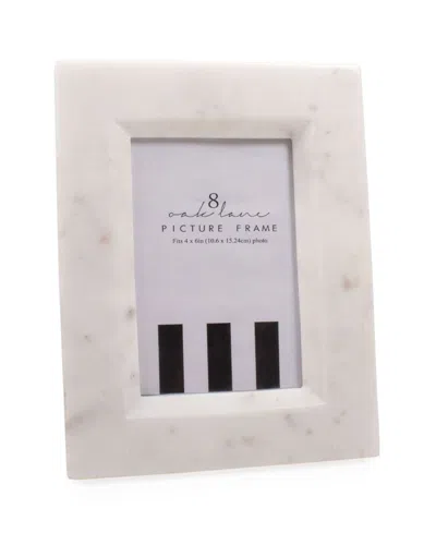 8 Oak Lane White Marble Picture Frame, 4" X 6" In Neutral